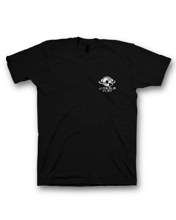 Camiseta Vitrola Play Selo Preta