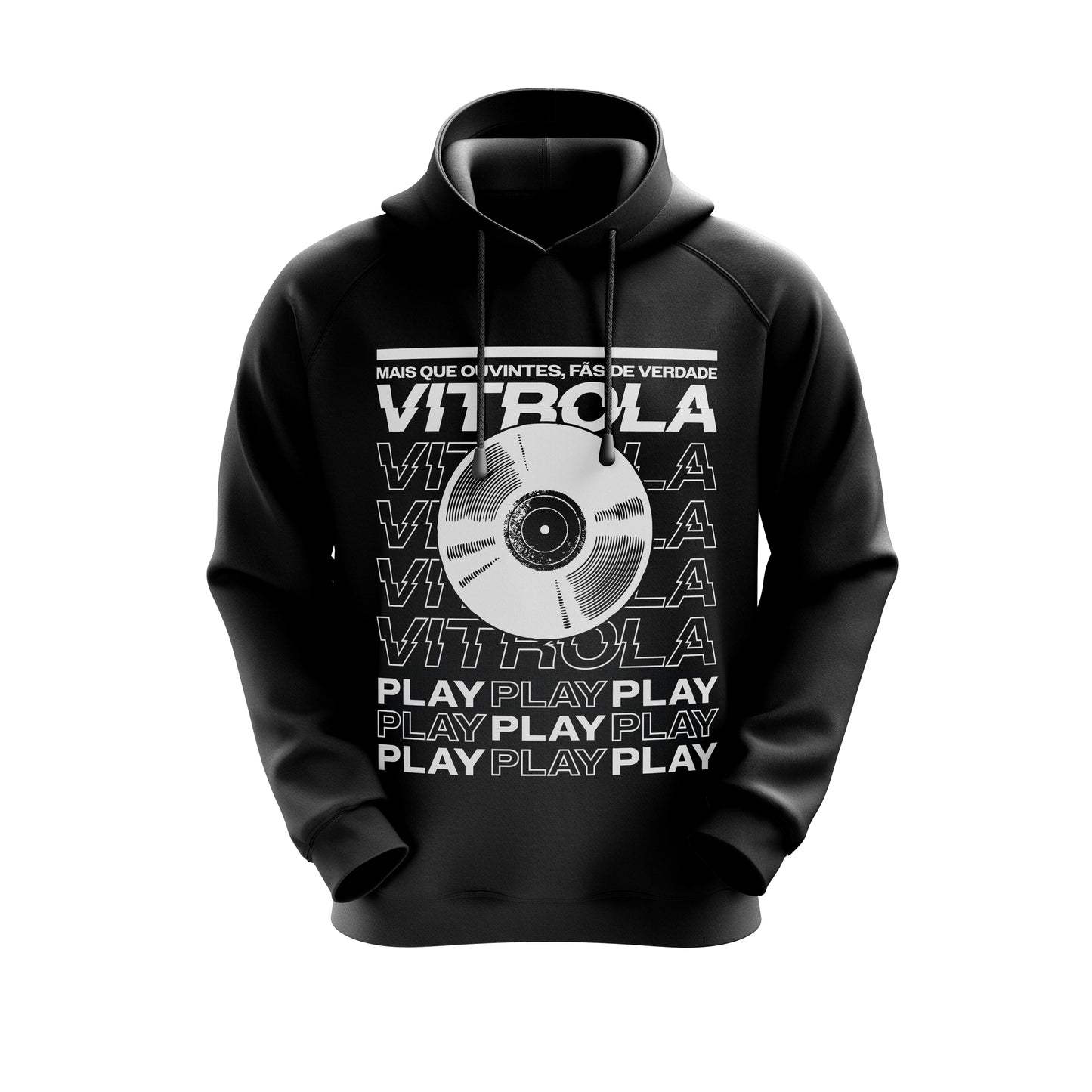 Moletom Vitrola Play Fãs de Verdade