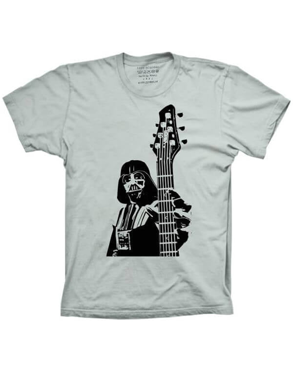 Camiseta Darth Vader com Guitarra