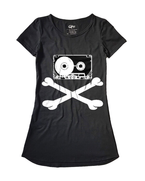Vestido Fita K7 Skull