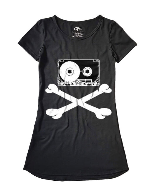 Vestido Fita K7 Skull